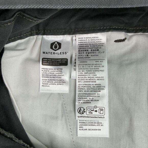 Levis Workwear Mechanic Coveralls Jumpsuit Loose Charcoal Gray Men’s Size XS New - Picture 12 of 16